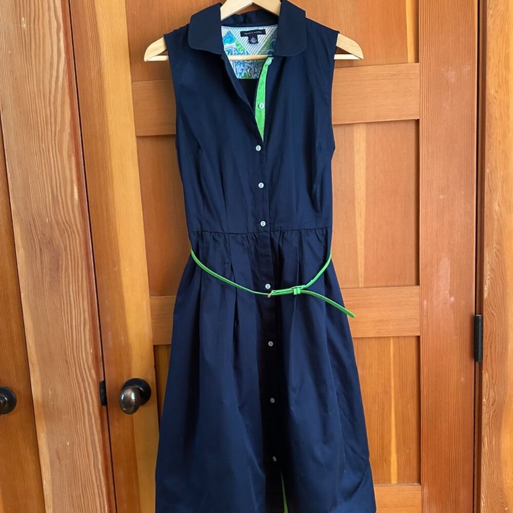 Tommy Hilfiger Women's Sleeveless Button Shirt Dress